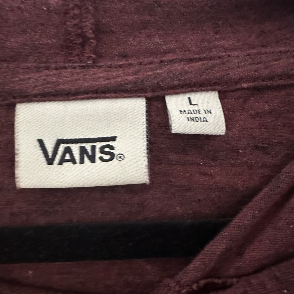 Vans Red Light wood Pullover Hoodie Size Large - Picture 3 of 5
